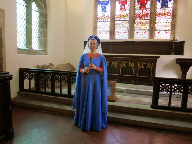 Elizabeth T. in the Medieval Chapel